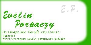 evelin porpaczy business card